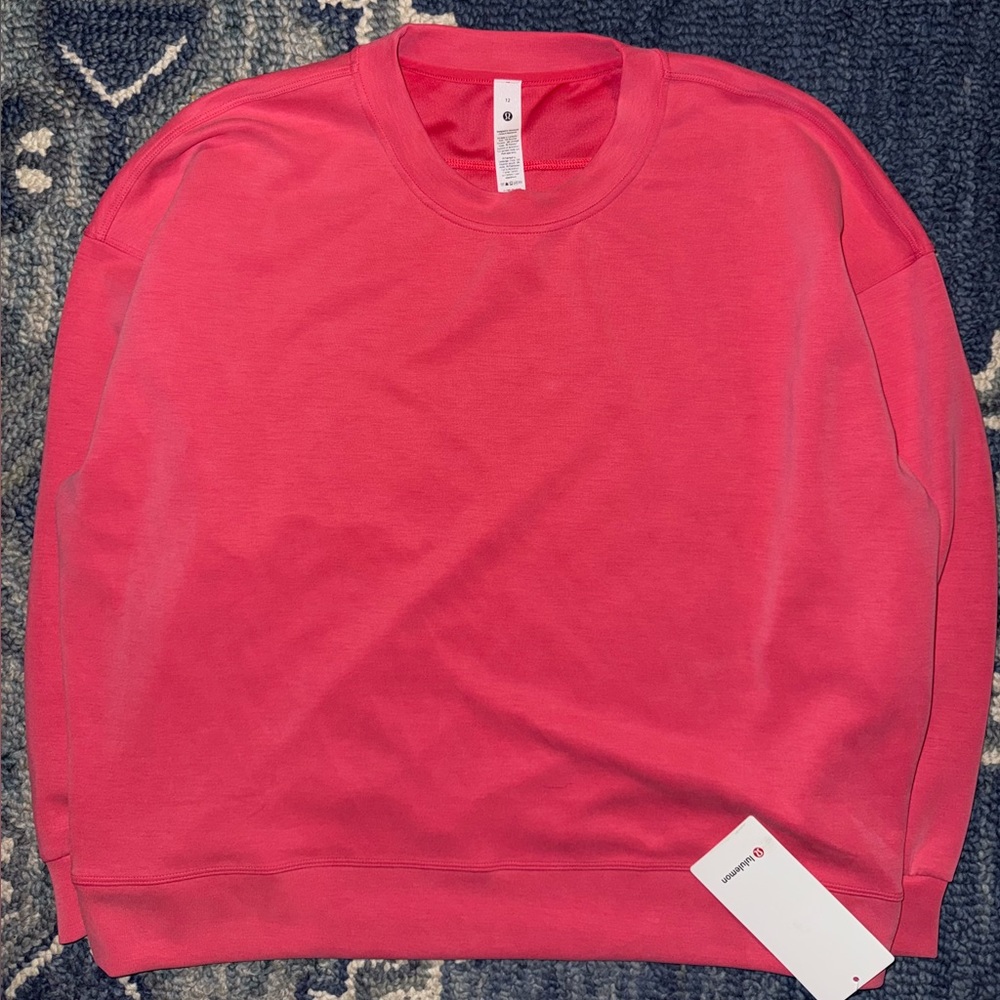 NWT Lululemon Pink Softstream Crewneck Pullover Size 12